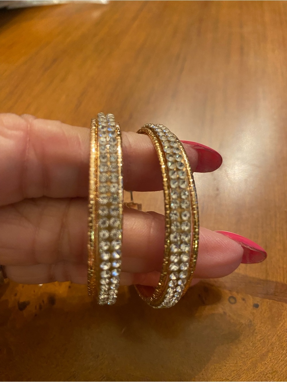 Gold Crystal Pavé Hoop Earrings - Women's Jewelry